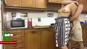 Hot Couple Gets Rough In The Kitchen