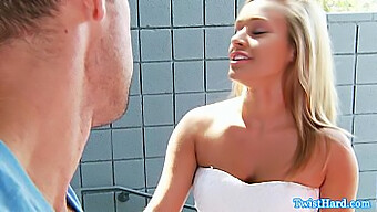 Blonde Pornstar Kennedy Leigh Gives A Cum-Swallowing Blowjob