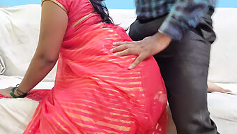 Bhabhi In A Pink Saree Gets A Surprise And Leaves