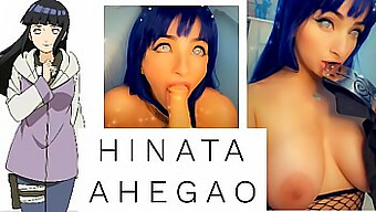 Novinha Cosplays As Hinata Ahegao In A Steamy Oral Scene