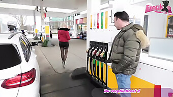 Teen (18+) German Babe Gets Picked Up At The Gas Station And Gives A Blowjob