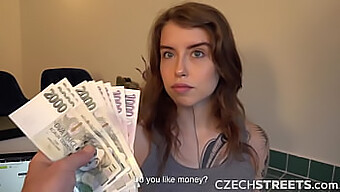 Amateur Czech Teen Gives Handjob And Swallows Cum In Hd