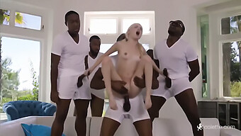 Rough And Wild: Blonde Girl Gets Dominated By Big Black Cock