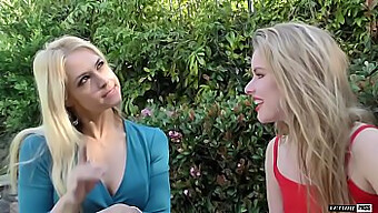 Blonde Bombshell Lilly Lit And Brunette Sarah Vandella Share Cocks In This High Definition Video