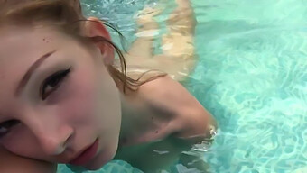 Girl Masturbates In The Pool: A Wet And Wild Orgasm