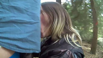 Barbara'S Wild Outdoor Blowjob Adventure With An Older European Man