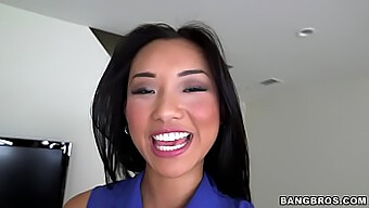 Asian Teen Alina Li Gets Her Small Tits Teased In A Big Mouthful Of Cock