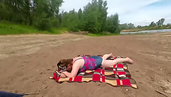 A Mature Milf Takes It Like A Champ On The Beach