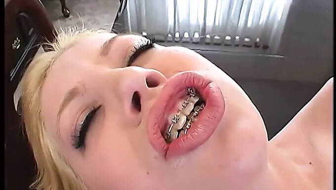 Blonde Babe Gives A Handjob And Takes Cum On Her Face