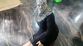 18-Year-Old Hijab Girl Gets Dominated In Cowgirl Position