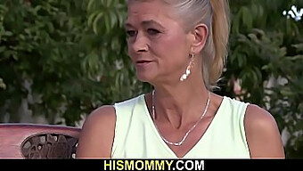 Real-Life Dildo Play With Blonde Grandma