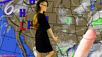 Fisty The Weather Lady: American Amateur'S Squirting Orgasm