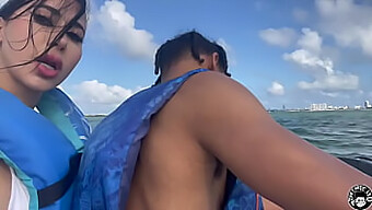 Lil D'S Big Natural Tits Bounce On A Jetski Teaser