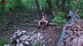 Czech Teen With Big Tits Gets Off In The Wild