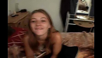 Amateur Teen Gets A Homemade Blowjob From Her Brother