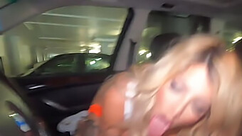 Latina Waitress With Big Natural Tits Gives A Bbc Blowjob In Car