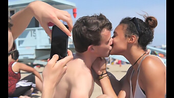 Black Girl Has Hot Beach Sex With White Boys