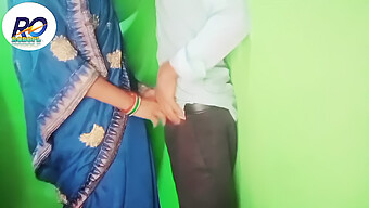 Indian Desi Bhabhi Swallows Cum From Behind