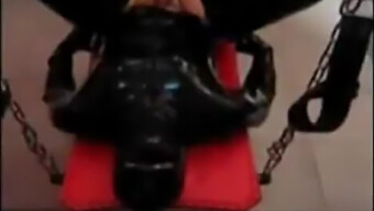 Femdom Mistress Fucks Latex Slave With A Strapon