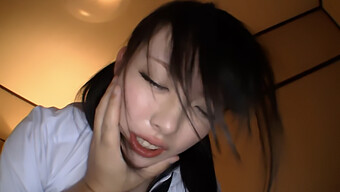 18-Year-Old Japanese Babe Shows Off Her Oral Skills In This Homemade Video