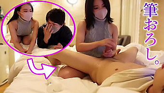 Japanese Teen Gets His First Handjob Experience