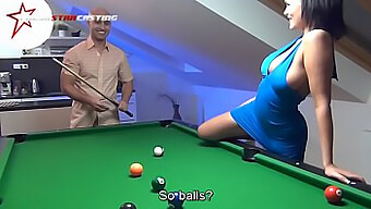 Blowjob And Cunnilingus On The Pool Table